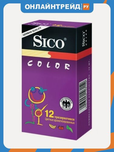 Изображение товара Презервативы Sico Siсo Color цветные ароматизированные №12