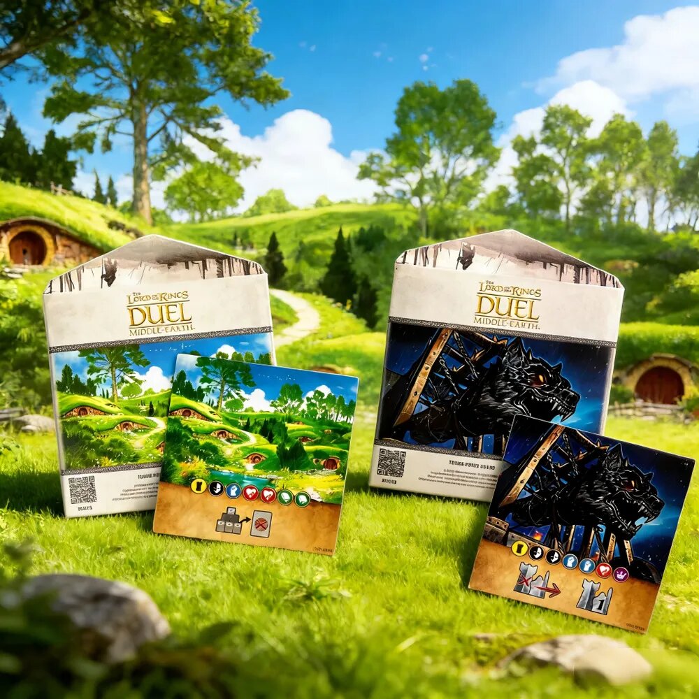 Игра Настольные игры: DUEL ON MIDDLE EARTH "Дуэль за Средиземье" "Братство кольца" - с подбором трюков (2025) "союзники"