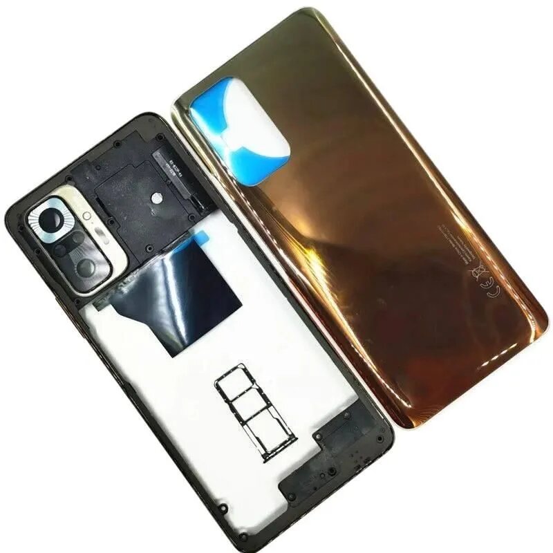 Полный корпус для Xiaomi Redmi Note 10 Pro 4G M2101K6G: средняя рамка + задняя крышка батареи + лоток для SIM-карты + задняя крышка.