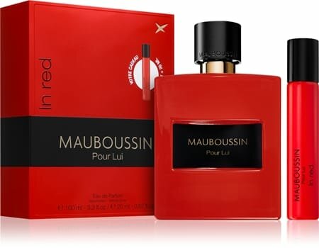 Набор туалетной воды mauboussin pour lui in red, 100 мл + 20 мл