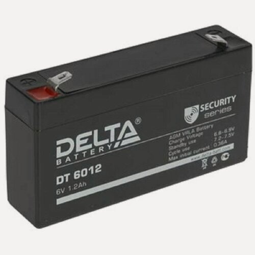 Изображение товара Батарея для ИБП Delta DT 6012 6B, 1.2 Ач Свинцово-кислотный