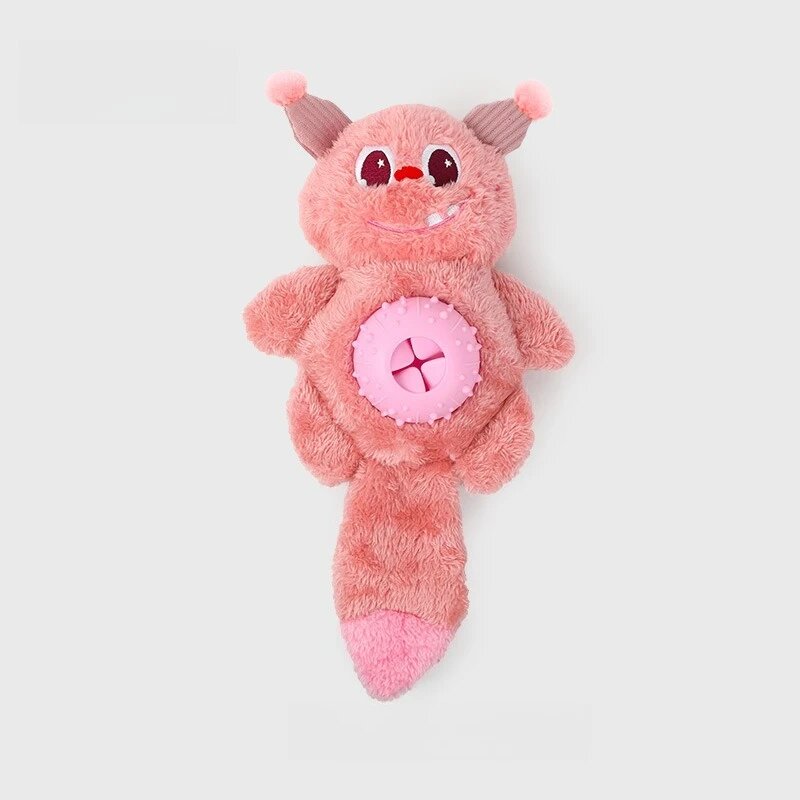 Плюшевая игрушка для собак-монстр, Pink