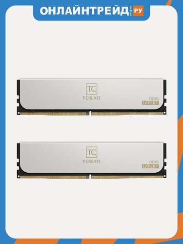 Изображение товара Оперативная память Teamgroup TEAM GROUP DDR5 T-Create Expert 32GB (2x16GB) 6000MHz CL30 (30-36-36-76) 1.35V White (CTCWD532G6000HC30DC01)