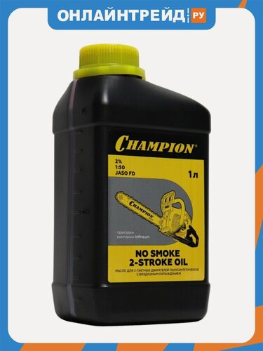 Изображение товара Масло Champion для 2-тактных двигателей полусинтетическое JASO FD 1 л