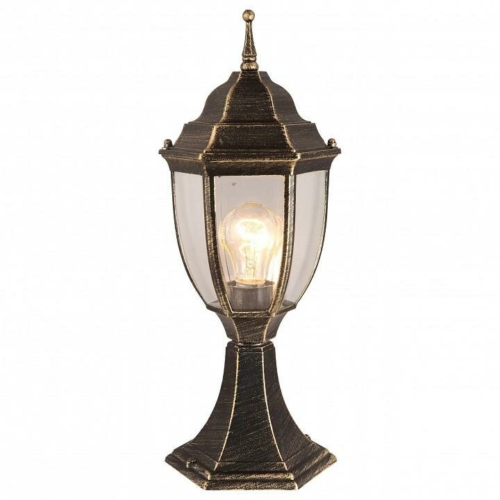 Ландшафтный светильник Arte Lamp Pegasus A3151FN-1BN цвет плафона подвески Прозрачный, цвет арматуры Черный, Золото