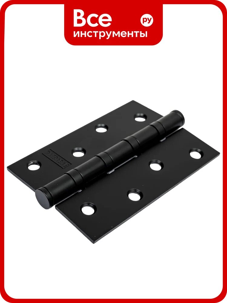 Петля PALIDORE ARSENAL BLACK 98761118, врезная, 100x70x2,5 мм, 4 шарнира, черная