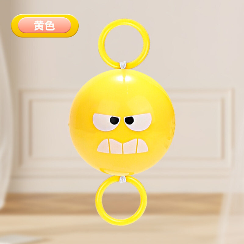 LED-светящаяся игрушка-йо-йо с тяговой нитью для детей — желтая, улучшает координацию рук и глаз, мультяшный дизайн,