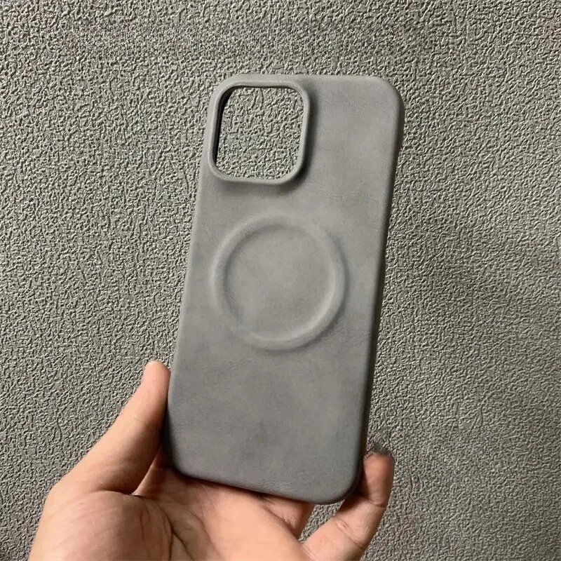 Ретро-чехол из овчины Xiaomi 17T Pro Магнитный GRAY