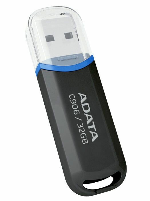 Флешка USB A-Data Classic C906 32ГБ, USB2.0, черный (ac906-32g-rbk)