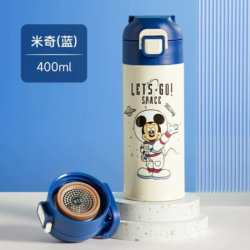 400 мл водный бутылка Disney Микки из нержавеющей стали с дном — материал 316, герметичная