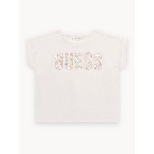 фото Футболка guess midi ss t-shirt, размер 8 лет, белый