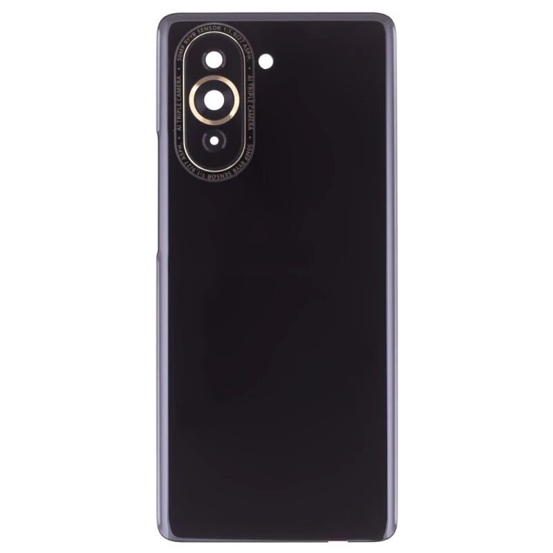Задняя крышка для Huawei Nova 10 (NCO-LX1) (черный) (в сборе со стеклом камеры) (ORIG100)