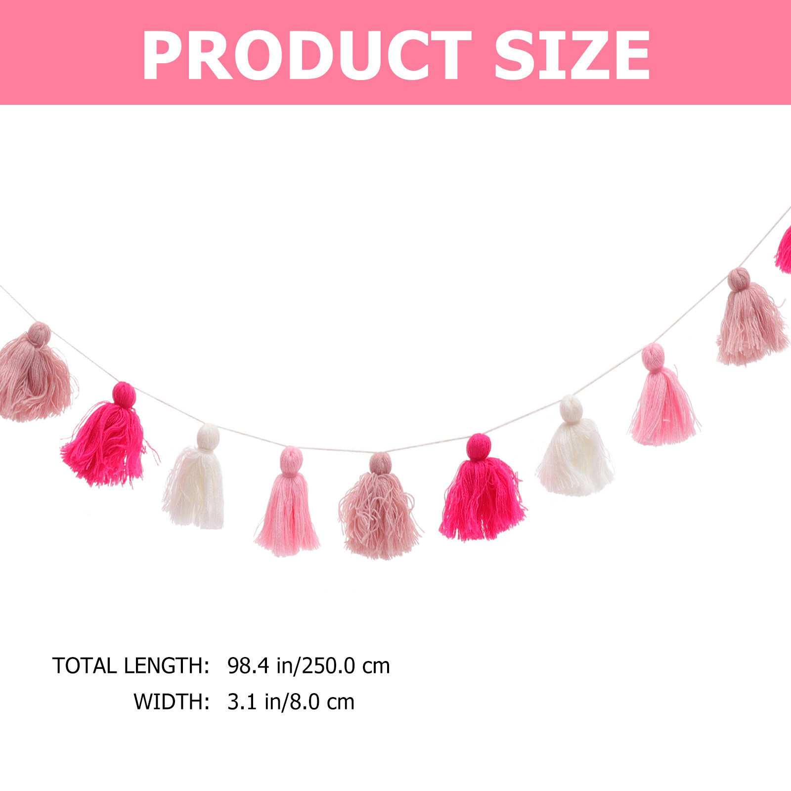 Украшение Дома Тassel Wall Пendants Креативное Украшение Стены Бумага 250x8cm
