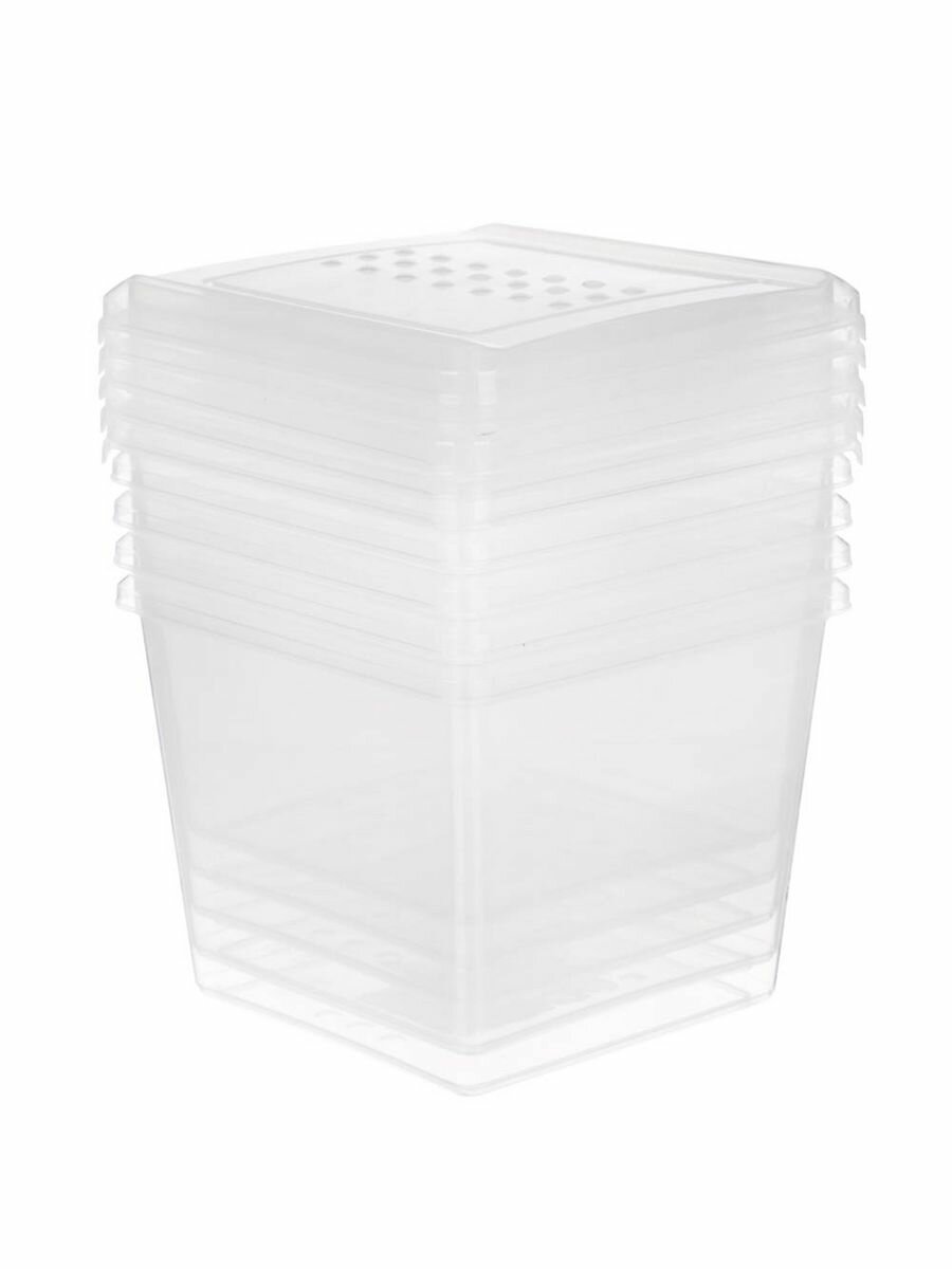 Набор контейнеров для заморозки 1л 5шт, пластик - фотография № 3