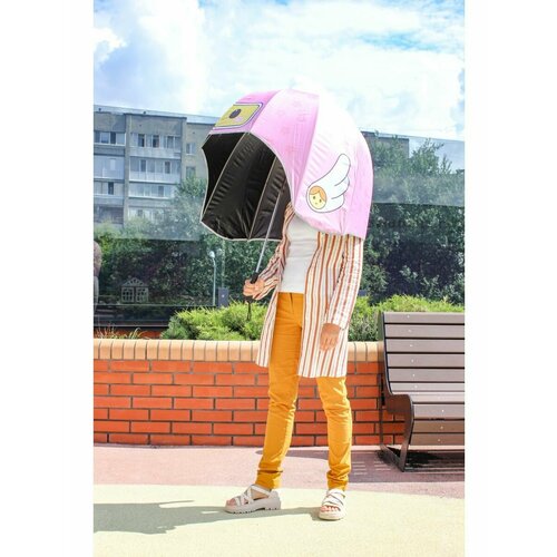 Зонт-трость розовый, голубой