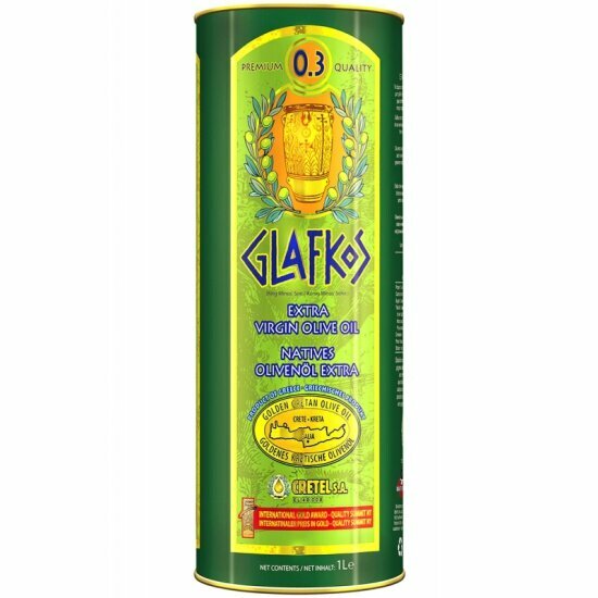 Масло оливковое Glafkos Extra Virgin Premium, 1 л.