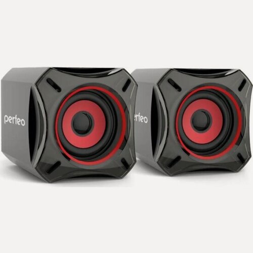 Изображение товара Колонки 2.0 Perfeo CUBE 2х5 Вт (RMS) чёрный USB