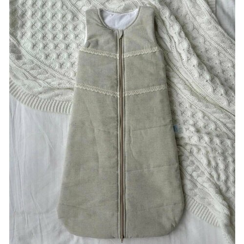 Спальный мешок детский льняной для детей от 0-1,5 лет