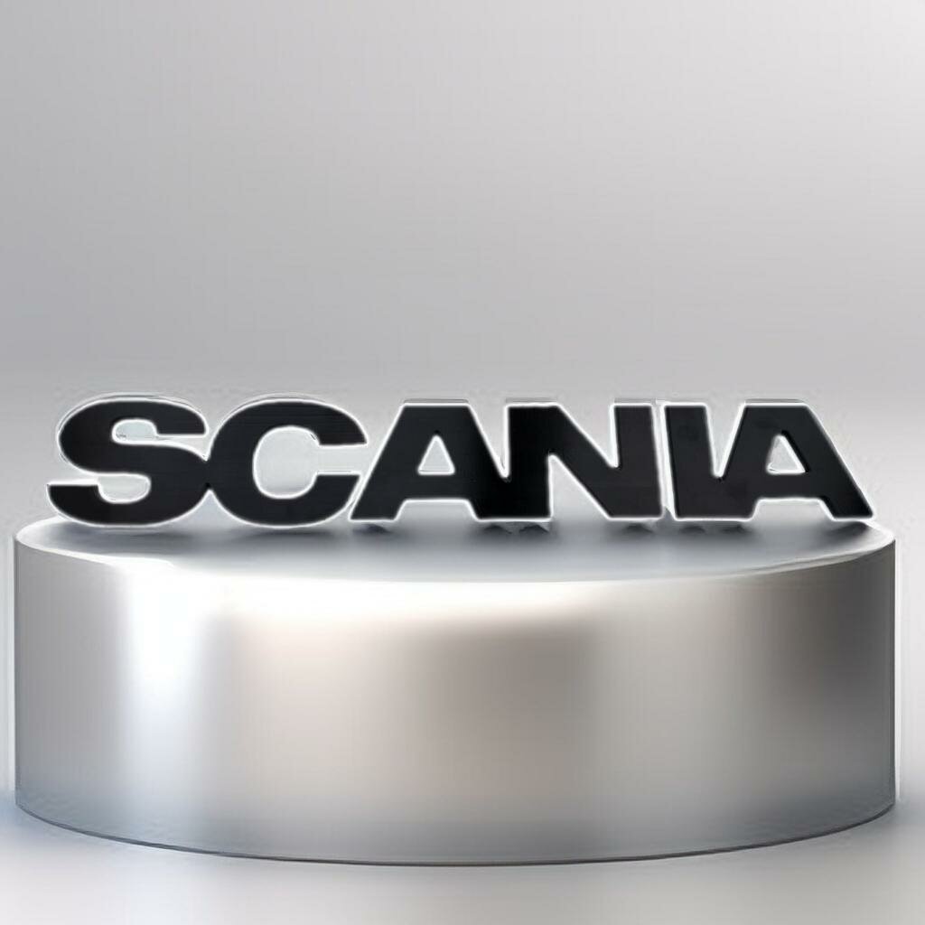 Эмблема капота SCANIA черная