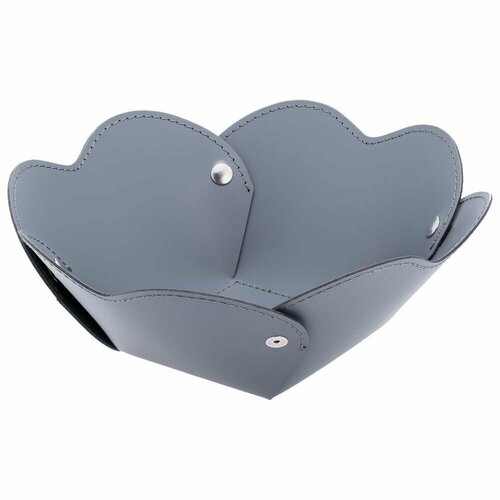 Корзинка для мелочей конфетница салфетница Corona, большая, серая подарок девушке женщине маме подруге на 8 марта