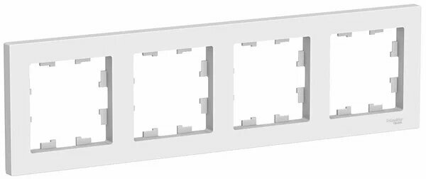 Рамка 4п Systeme Electric Рамка для розетки выключателя Systeme Electric Atlas Design AtlasDesign, 16 А