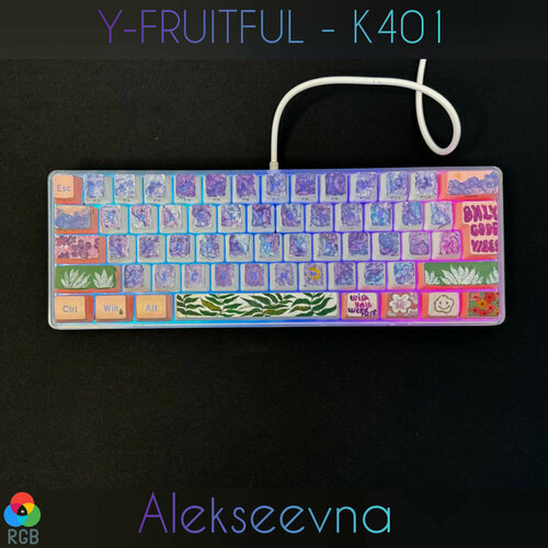Игровая мембранная клавиатура HKSJ Y-FRUIT FUL K401 Alekseevna Manual Custom 233000₽