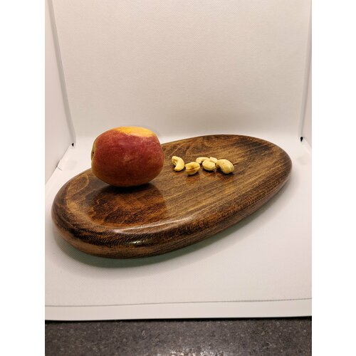 Блюдо деревянное декоративное сервировочное 29х18см