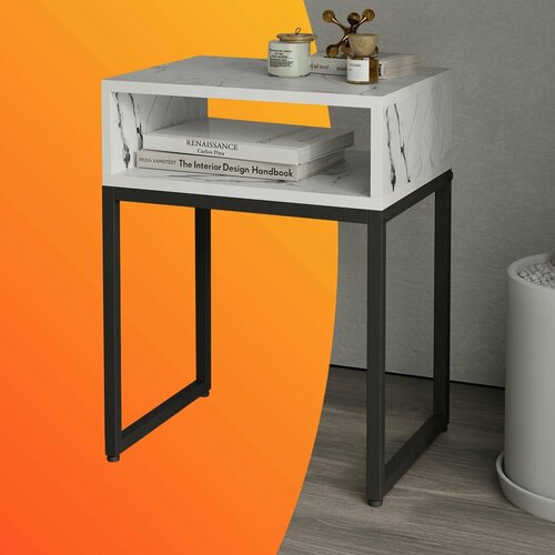 Тумба прикроватная напольная лофт 42х32х55 см Черный Оникс 3765₽