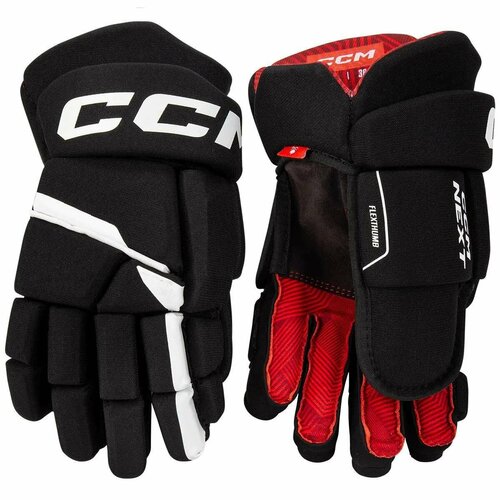 Перчатки CCM NEXT SR (14" BK/WH) черный, белый, размер 14"