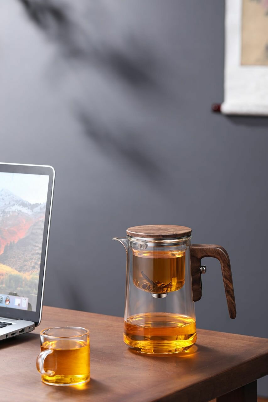 Обзор: Чайник заварочный гунфу типот CFPRESS Premium из боросиликатного стекла, 600 мл