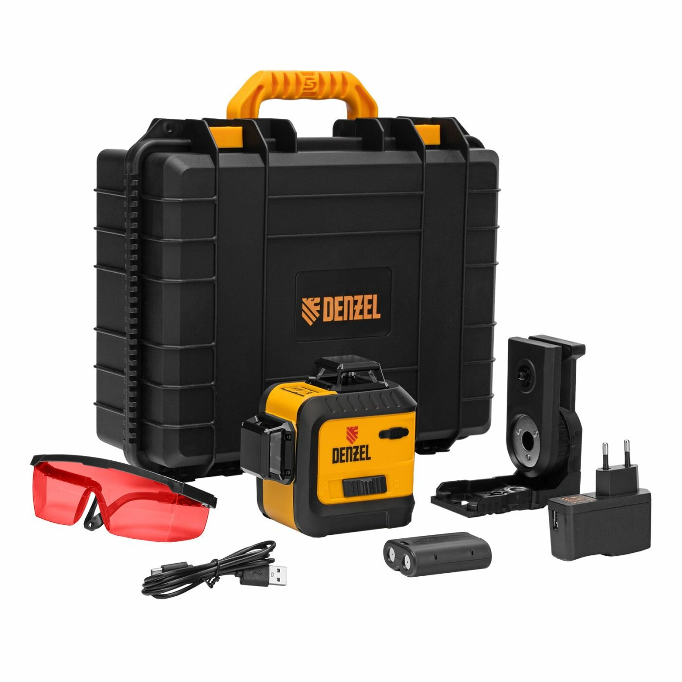 Лазерный уровень мультипризменный LX 360-3 Red 30 м 635 нм аккумулятор Li 2800 мАч резьба 5/8