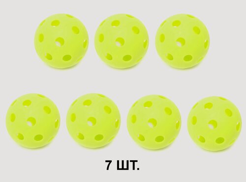 Изображение товара Мяч для хоккея, для флорбола 7GL PRO-S601, Лайм , 72мм 7 шт.