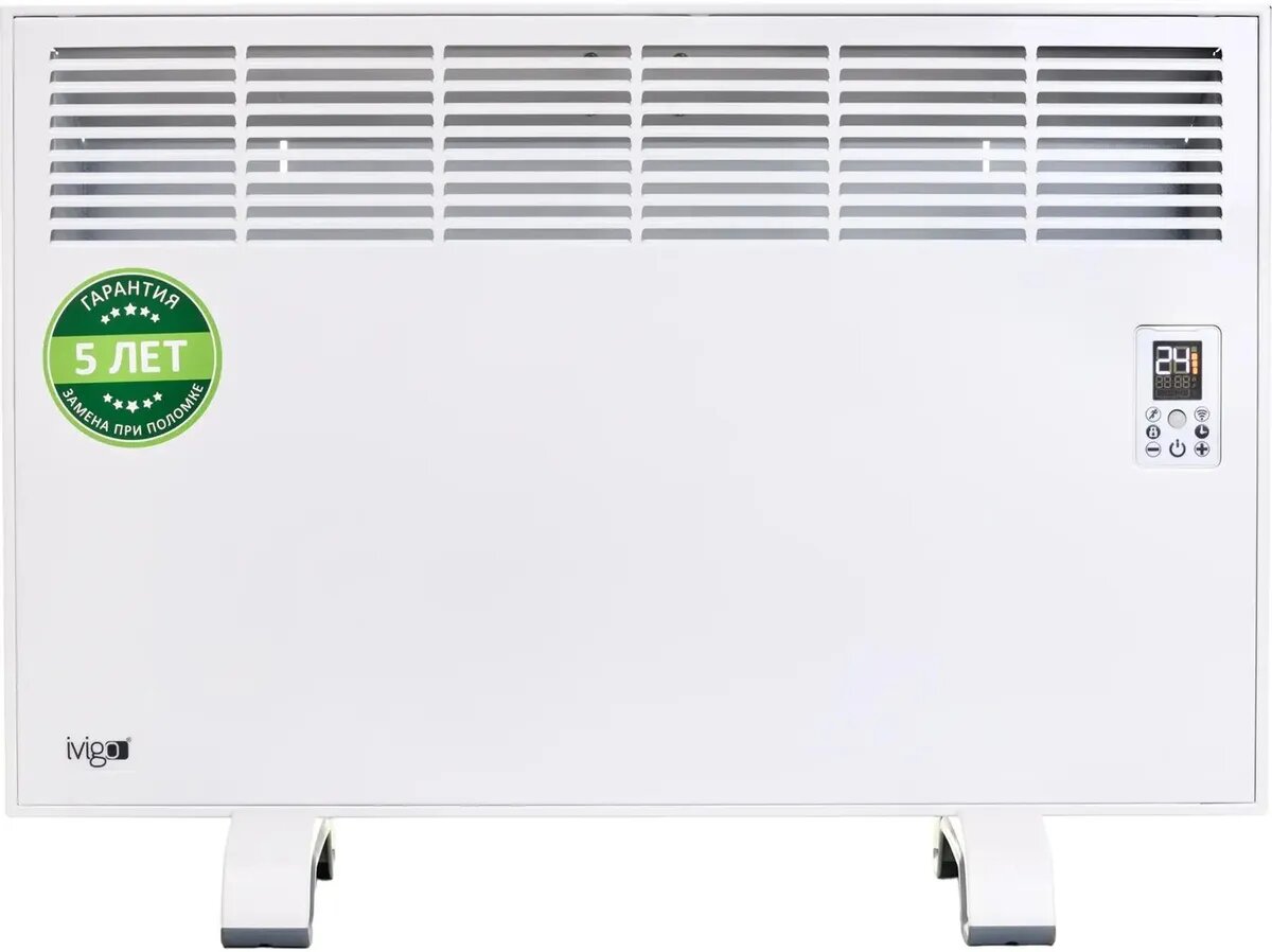 Конвектор IVIGO EPK-Pro Wi-Fi EPK4570P10  1000Вт  с терморегулятором  с Wi-Fi  белый