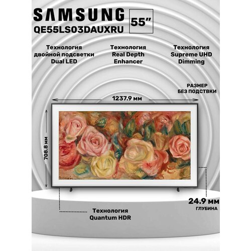 Телевизор Samsung 55 QE55LS03DAUXRU черный 8018000₽