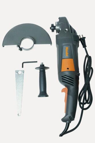 Изображение товара Шлифмашина Kzubr KAG230A-2350, защитный кожух, тормоз двигателя, темно-серая