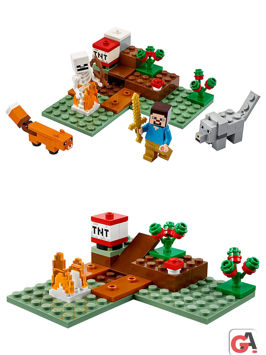 Конструктор Майнкрафт Приключения в тайге — фото 1