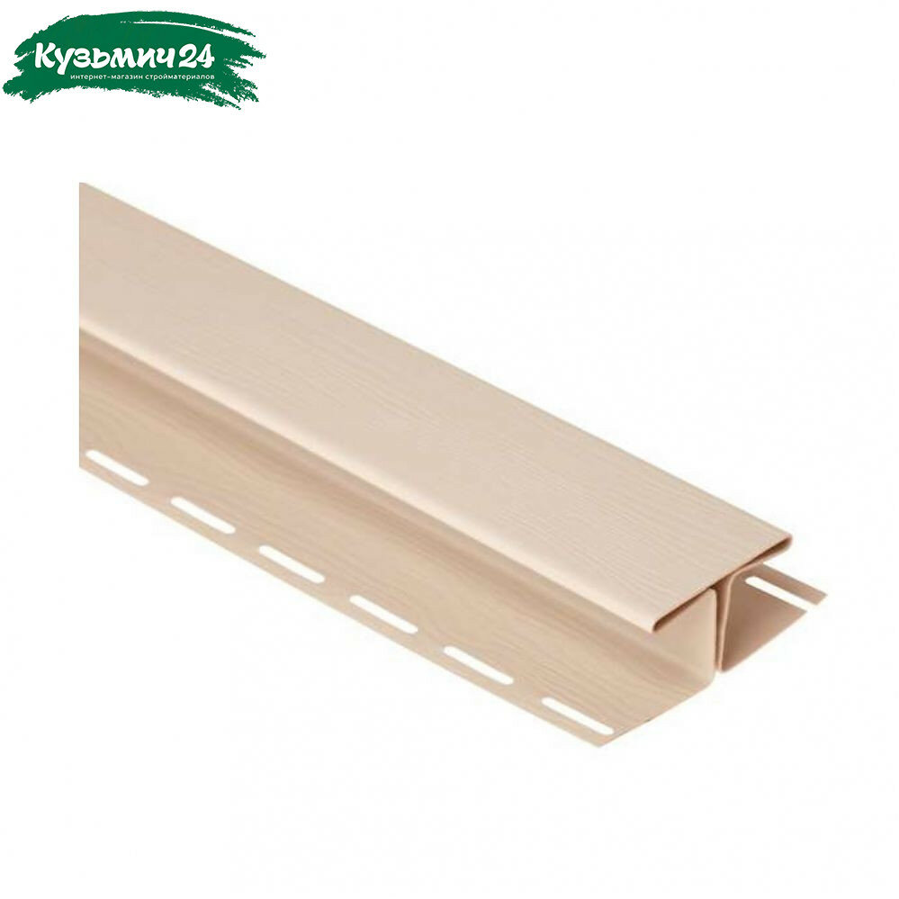 Сайдинг планка соединительная Альта Профиль Блокхаус Бежевая виниловый сайдинг длина 3000 мм
