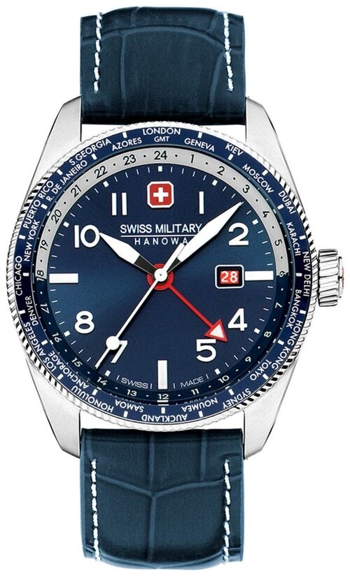 Наручные часы Swiss Military Hanowa Наручные часы Swiss Military Hanowa Air Hawk Eye, синий, серебряный