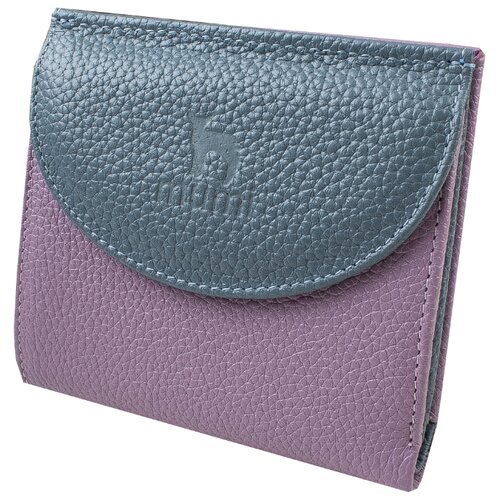 фото Кошелек mumi сиреневый/голубой 182-32, натуральная кожа