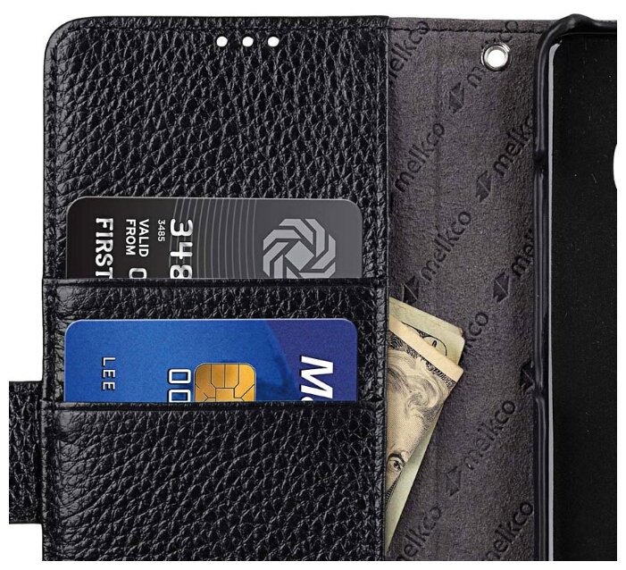 Кожаный чехол книжка Melkco для Samsung Galaxy S20+ - Wallet Book Type, черный