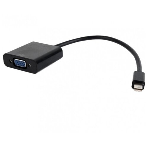 Кабель Mini DisplayPort - VGA, M/F, 0.15 м, Cablexpert, чер, A-mDPM-VGAF-02 кабель cablexpert mini displayport vga 0 15 метра a mdpm vgaf 02 1272499