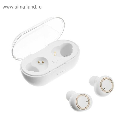 Наушники беспроводные Luazon VBT 120 вакуумные Bluetooth 50 300 мАч бокс белые 1604₽