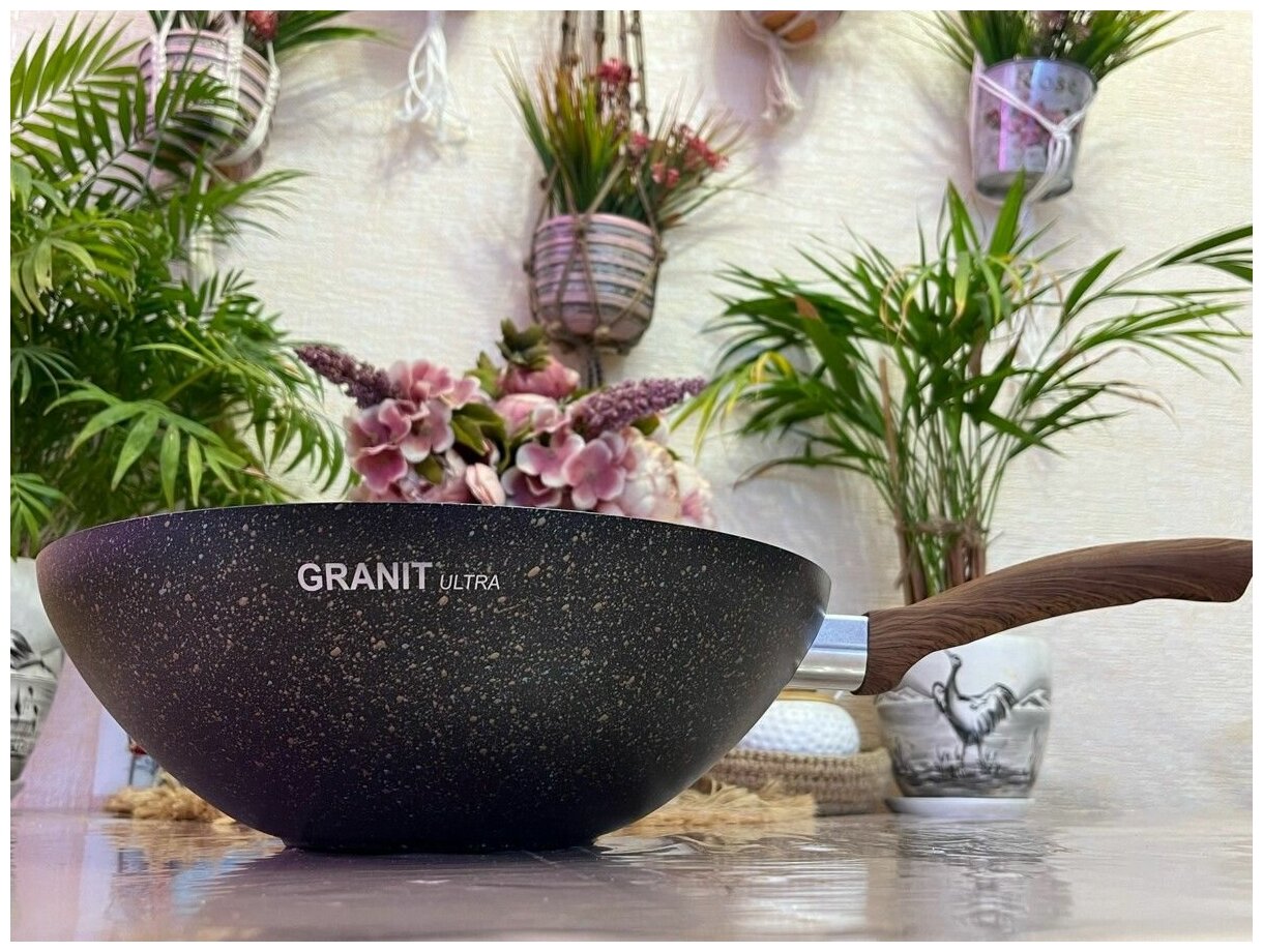 Сковорода KUKMARA WOK 280мм Granit Ultra АП original - фотография № 10