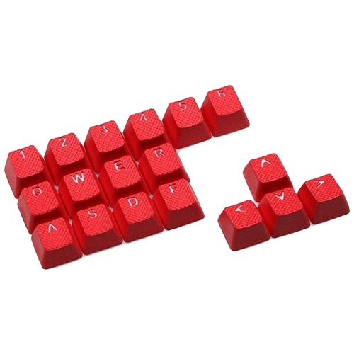 Набор клавиш для механической клавиатуры Tai-Hao Rubber Red, английская раскладка, комплект кейкапов