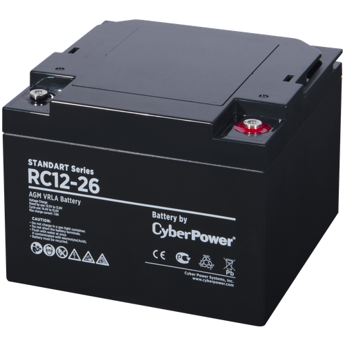 Аккумуляторная батарея SS CyberPower RC 12-26 / 12 В 26 Ач - Battery CyberPower Standart series RC 12-26 / 12V 26 Ah battery cyberpower standart series rc 12 250 12v 250 ah