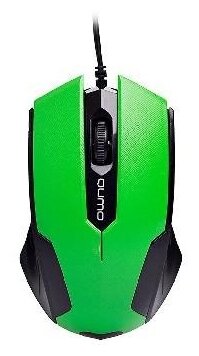 Qumo Optical Mouse (Office M14 Green) (rtl) USB 3btn+Roll .