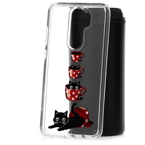 фото Чехол на xiaomi redmi note 8 pro kruche print котенок в чашке