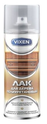 Лак аэрозольный Vixen для дерева прозрачный 500 мл