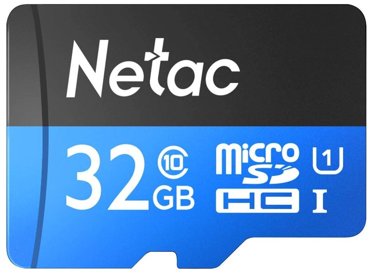 32Gb Карта памяти MicroSDHC Class10 NETAC NT02P500STN-032G-R P500 + adapter