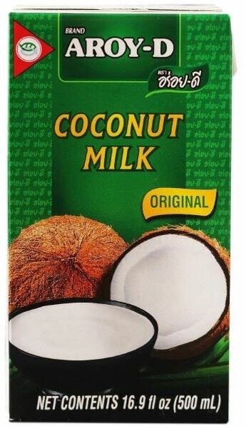 Молоко кокосовое Aroy-D Original 17%, 500 мл